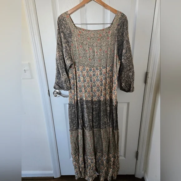 NATURAL LIFE Berkley Maxi Dress in Sage Bloom XL NWT $69 Sold Out - Picture 3 of 10